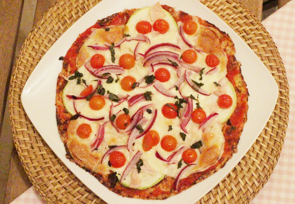 pizza de coliflor