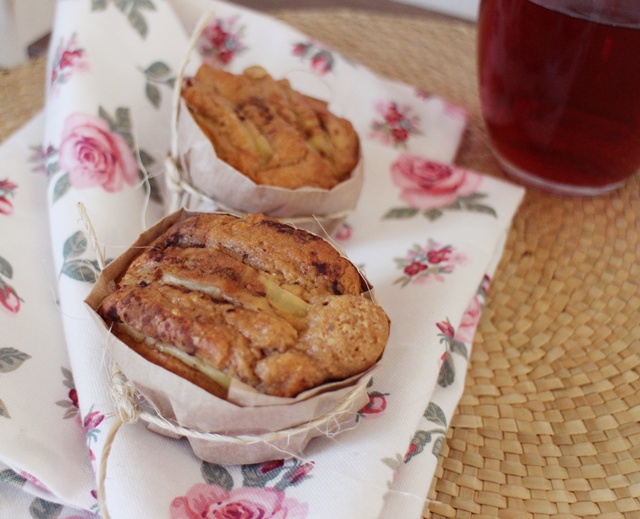 muffin de avena con manzana