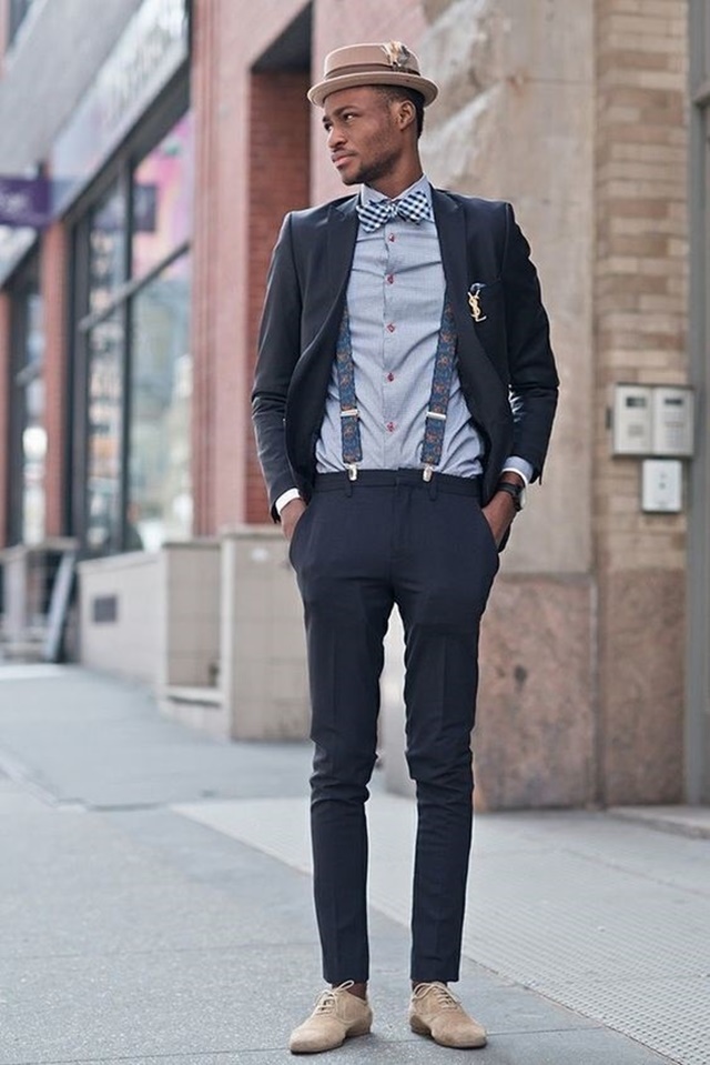 Style: Looks con tirantes pajaritas para hombre * MAV Magazine Aurora Vega